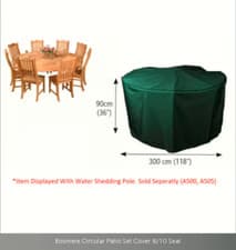 Image of Bosmere Circular Patio Set Cover 8/10 Seat