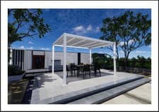 Image of Modern Aluminium Pergola | Adjustable Roof Louver | Waterproof | Many Colours