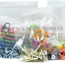 Image of STRONG GRIP SEAL CLEAR POLY PLASTIC RESEALABLE BAGS *ALL SIZES / QTY's*