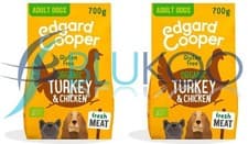 Image of Edgard and Cooper Dry Dog Food Turkey & Chicken - Pack of 2 (700g each)