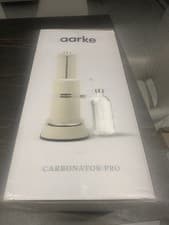 Image of Aarke Carbonator Pro, Sparkling Water Maker with Glass Bottle, Sand Finish