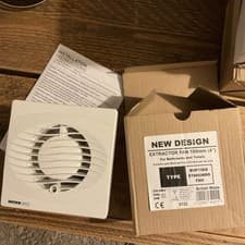 Image of 4" 100mm TOILET BATHROOM EXTRACTOR FAN, STANDARD MODEL by MANROSE INTERVENT