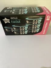 Image of Tommee Tippee Twist and Click Advanced Nappy Disposal Refills, Pack of 6 CITRUS