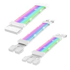 Image of Computer ARGB Powe Supply Extension Cable Kit ATX 24PIN 2/3*8PIN Colorful Cable