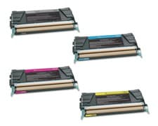 Image of TONER CARTRIDGE 4 PACK/SET - LEXMARK C746/C746N/C746DN/X746 (CHOOSE THE COLOURS)