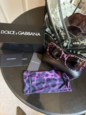 Image of Dolce & Gabbana Sunglasses BNWT Never Worn Box, Pouch/cloth Animal Print