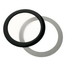 Image of DEMciflex Round dust filter 92mm - black / white