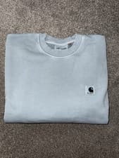 Image of Carhartt Women Hoodie Pullover Sweatshirts Baby Blue Color Size XS Without Tags