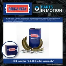 Image of Handbrake Shoes Set BBS6070 Borg & Beck Parking 0004200620 1084200120 1164200020