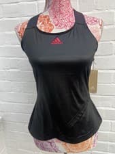Image of New adidas Womens Y Tank Top Primeblue Black Small Sports Yoga Gym