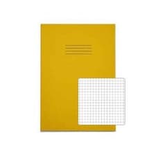 Image of Rhino A4 Exercise Books 80 Page S7 Yellow (Pack of 50) VEX668-1175-6