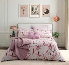 Image of Ted Baker Cabana Pink Duvet Cover Set - Includes Pillowcases - Free Post