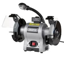 Image of Draper 05095 150mm Heavy Duty Bench Table Top Grinder & Work light 370W GD625L
