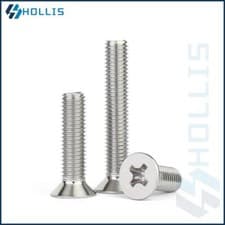 Image of M4 (4MM) PHILLIPS COUNTERSUNK MACHINE SCREWS A2 A4 STAINLESS STEEL CSK BOLTS