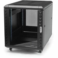 Image of Startech 12U 36In Knock-Down Server Rack Cabinet With Casters Easy To Transport