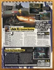 Image of 2005 Jak X Combat Racing/Crash Tag Team PS2 REVIEW Print Ad/Poster Game Pop Art