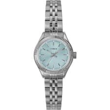 Image of Timex Mini Legacy Blue Dial Stainless Steel Women's Watch TW2W90700