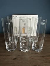 Image of LSA Borough Highball Glasses X6 New Boxed 420 Ml