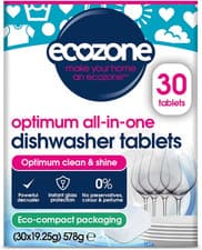 Image of Optimum All in One Dishwasher Tablets X 30, Dishwashing Tablets with Salt, Rinse