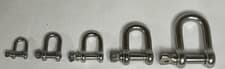Image of Dee Shackles D Shackle 4mm 5mm 6mm 8mm 10mm Stainless Steel 316 marine grade