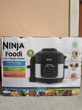 Image of Ninja Air Fryer Foodi Multi Cooker 6 Litres Black / Silver OP350UK