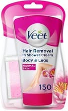 Image of Veet In-Shower Hair Removal Cream 150ml – Normal Skin + Sponge (5–10 min)