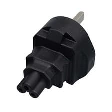 Image of UK to C5 AC Conversion Plug with Fused Protection UK Plug Male to IEC320 C5