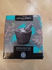 Image of Cole & Mason Dorchester 10cm Granite Pestle and Mortar herb Spice Grinder