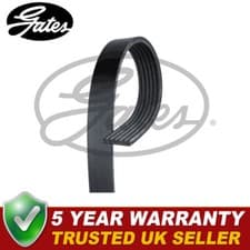 Image of Gates V-Ribbed Belts Fits Nissan Renault Mercedes Dacia - 6PK1195