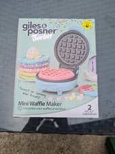 Image of Giles & Posner Sorbet Mini Waffle Maker  Pastel Blue