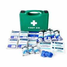 Image of Qualicare HSE First Aid Kit 1-10 Person Kitchen Catering Workplace Green