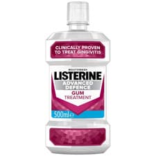 Image of Listerine Advanced Defence Gum Disease Treatment Mouthwash 500ml Dental Care UK