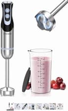 Image of FRESKO Stainless Steel Hand Blender, 1200W Electric Stick Blender with 12 Speed