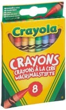 Image of CRAYOLA Wax Colouring Crayons Assorted Colours (Pack of 8) A Must Have for All