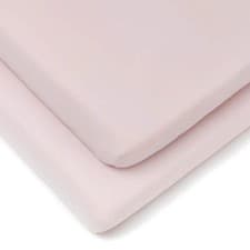 Image of Clair-de-lune 2 Pack Fitted Cotton Cot Sheets - 120 x 60 cm 3 Colours