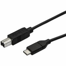 Image of Startech 0.5M Usb C To Usb B Printer Cable M/M Usb 2.0 Usb C To Usb B Cable Usb
