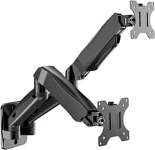 Image of WALI Dual Monitor Wall Mount for Screen up to 32 Inch and 9 Kg, Fully Adjustable