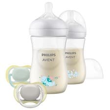 Image of Philips Avent Natural Response Baby Gift Set SCD837/11 Bottle Nipple Newborn