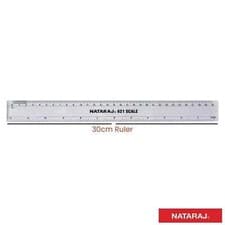 Image of 30cm Clear Ruler 12"- Strong Shatter Resistant Plastic - CM / Inches