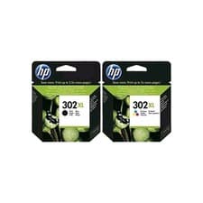 Image of HP 302XL Black and Tri-Colour Ink Cartridges High Yield for HP DeskJet 3636 NEW