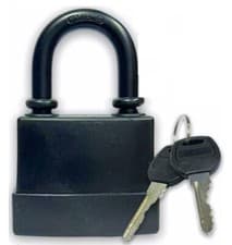 Image of Heavy Duty Padlock Short Shackle 45mm Waterproof 2 keys Security Outdoor Shed UK