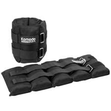 Image of Pair Of Adjustable Ankle Weights * 2x 5kg Home Gym Lifting Jogging Run Exercise