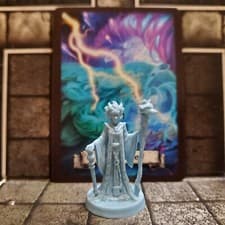 Image of HeroQuest Avalon Hill D&D Mage of the Mirror - Archmage Rienstra & Spell Cards