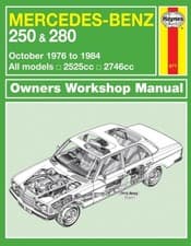 Image of Mercedes-Benz 250 & 280 123 Series Petrol (Oct 76 - 84) Haynes Repair Manual