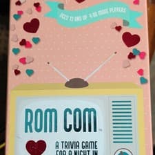 Image of University Games Rom Com Trivia Game Movie & TV Ages 12+ 4+ Players 300 Cards