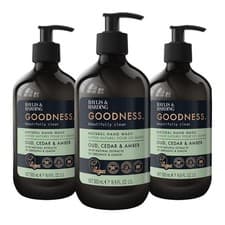 Image of Baylis & Harding Goodness Oud, Cedar & Amber Natural Hand Wash, 500 ml (Pack of