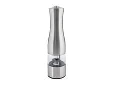 Image of SilverCrest Electric Salt & Pepper Mill Grinder LED Light Stainless Steel