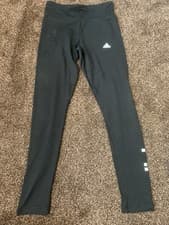 Image of Adidas Girls Leggings Size S Black New