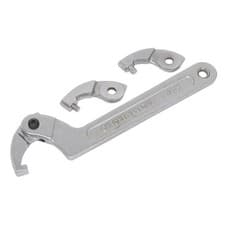 Image of Sealey Adjustable C Spanner - Hook & Pin Wrench Set 4pc 32-76mm SMC2M