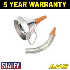 Image of Sealey Metal Flexible Spout Funnel with Filter 160mm FM16F
